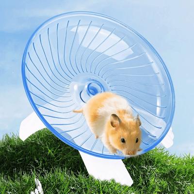 New Acrylic Hamster Running Wheel Anti-slip Silent Spinner Pet Exercise Tool Steel Axle Extra Large Running Disc for Small Pet