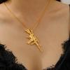 Full Diamond AK Submachine Gun Necklace – Punk Hip Hop Pendant Jewelry for Men and Women