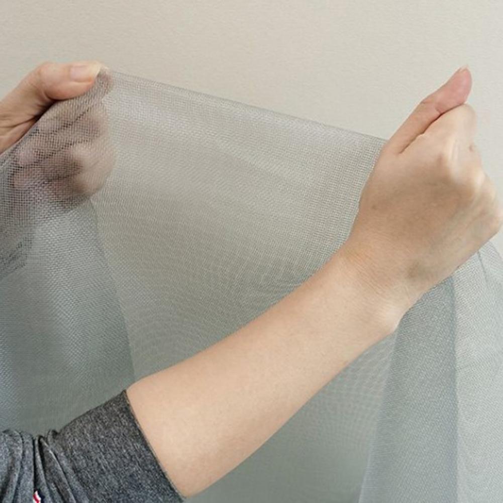 Family Protetion Window Mesh No-drill Window Screen Universal Fit Window Screen Replacement Kit with Mosquito-proof for Easy