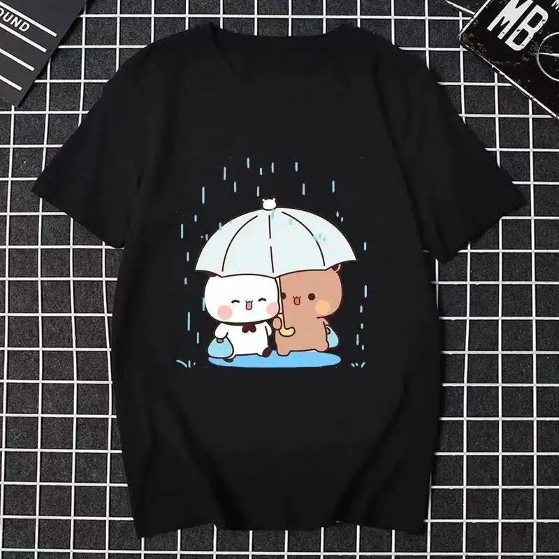 

Футболка с принтом Бубу Дуду Смешная Аниме Женская Футболка с круглым вырезом Графическая Комикс Манга Унисекс Летняя Одежда Женская Одежда 4XL