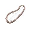 12M Pink Necklace Women'S Pink Beaded Collarbone Chain Autumn And Winter Light Luxury Sweater Chain