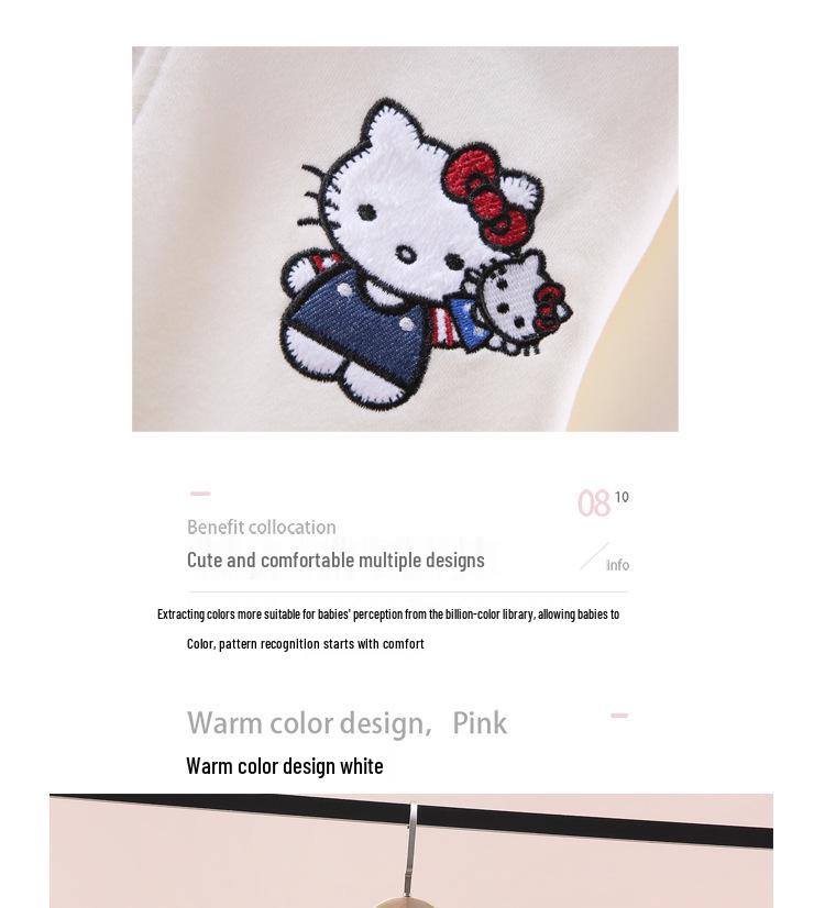 Girls' Sailor Collar Cartoon Sweatshirt - Seasonal Casual Top for Fall and Winter