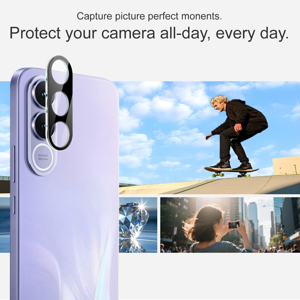 For Vivo V70 FE 5G Glass IMAK High Definition Integrated Glass Lens Film Black Version