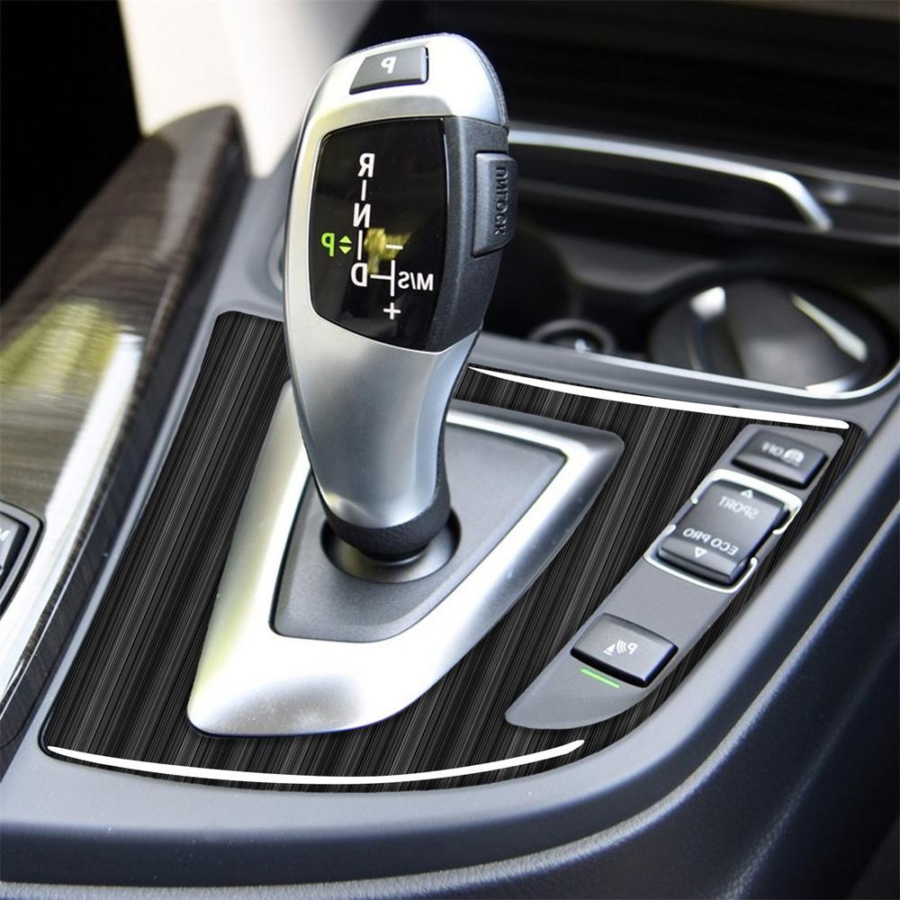 1PCS Car RHD Carbon Fiber Gear Shift Panel Trim Sticker For BMW 3 Series F30 F34