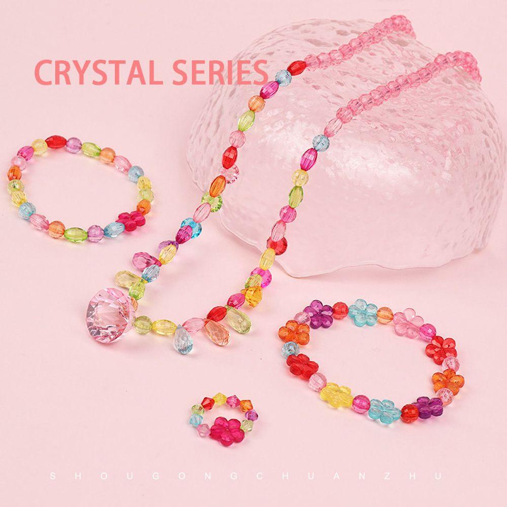 Weaving Charms Beads Children's Toy Crafts Making Loose Spacer Beads Bracelet DIY Handmade Beaded