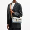 Coach Tabby 26 Crystal Denim Fabric Crossbody Shoulder Bag Medium Women's Silver