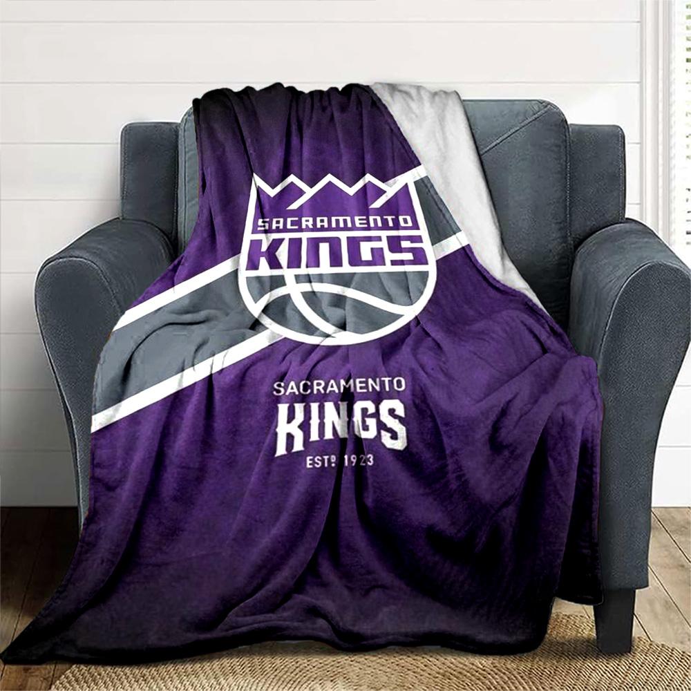 Sacramento Kings Print Flanelldecke Hohe Qualität Warm Gemütlich Decke für Alle Jahreszeiten Perfekt für Geschenke Heimdekoration