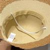 Summer Women Large Bow Straw Hat Portable Foldable Holiday Beach Sun Visors Hand WovenSolid Color Female Sunshade Bonnet Cap