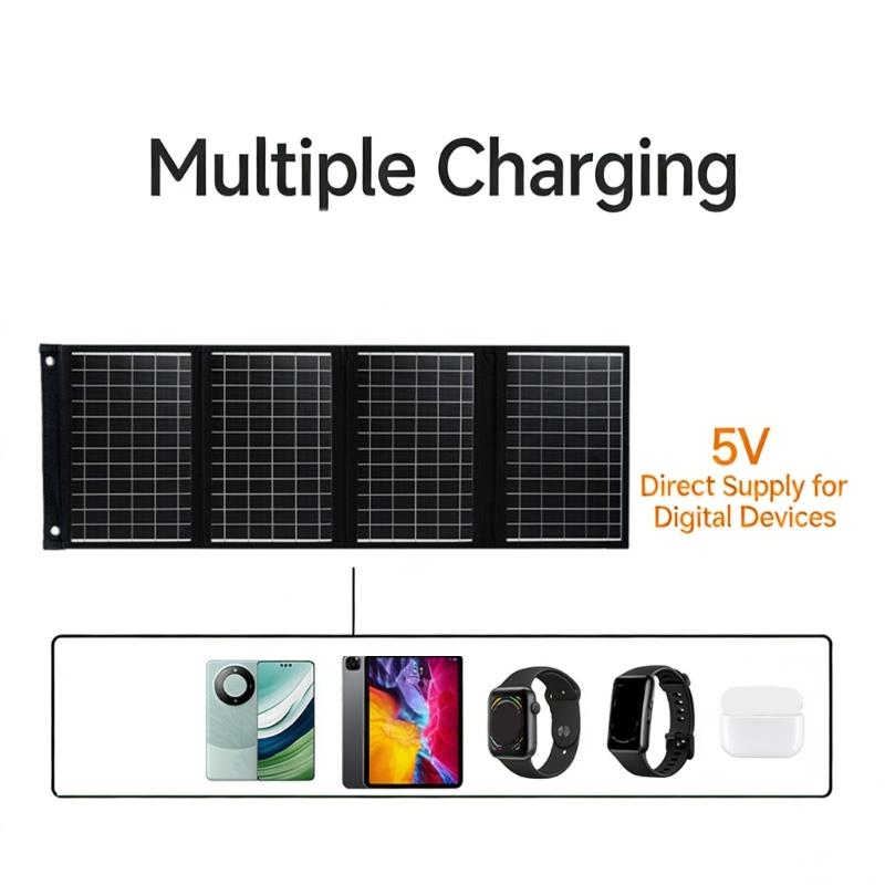 Portables 40W Foldable Solars Chargers Light Weight for Camping Hiking with Phones Tablets Emergency Power