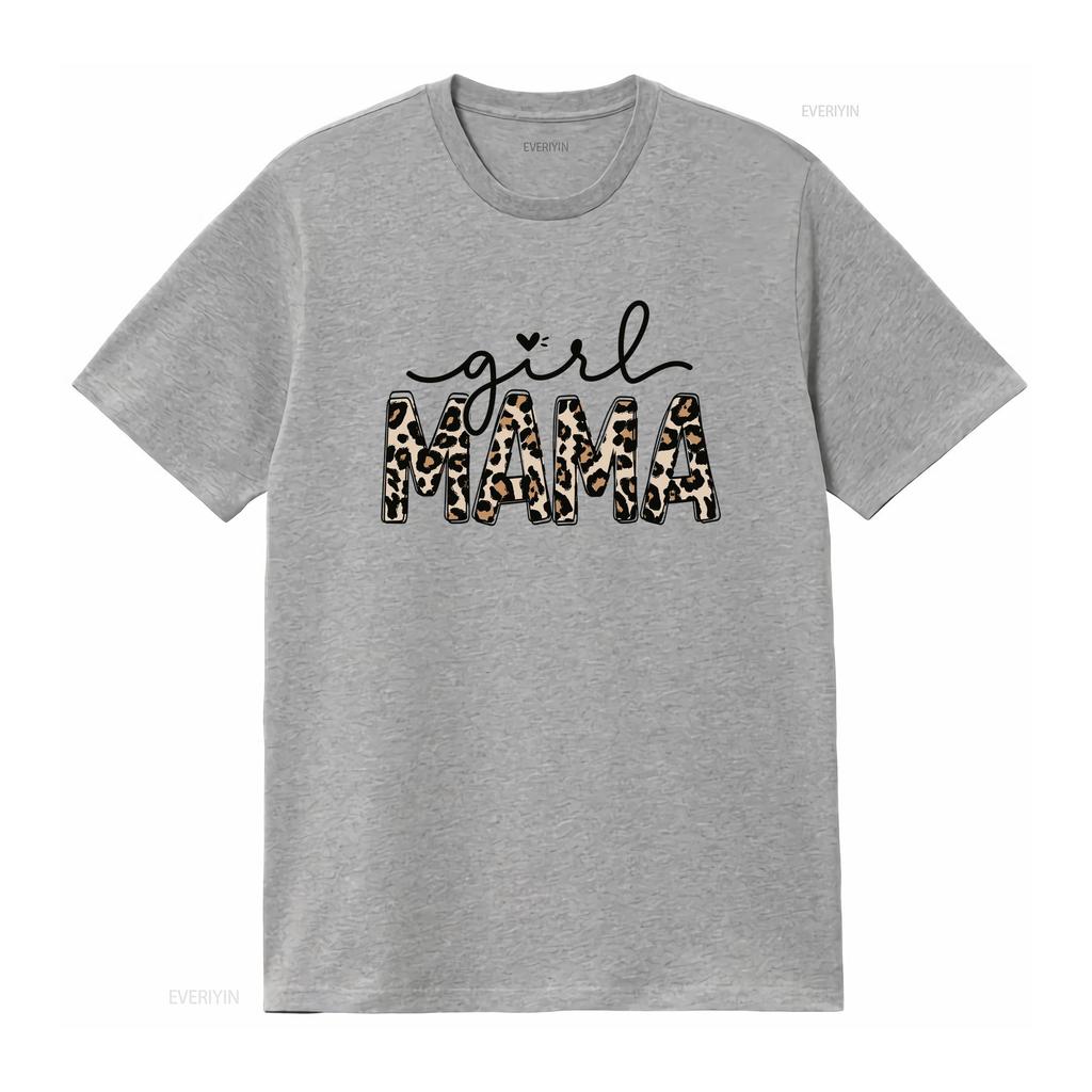 Girl Mama T Shirt Mom Leopard New Mothers Day To Be Happy vintage Washed graphic Breathable streetwear designer clothes homme