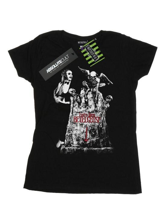 Beetlejuice Damen/Damen Graveyard Pose Baumwoll-T-Shirt