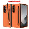 Samsung Galaxy Z Fold 7 6 5 4 3 Fold7 for Samsung Z Fold 7 6 Case with S Pen Holder and Pen Slim Matte PC Shockproof Cover