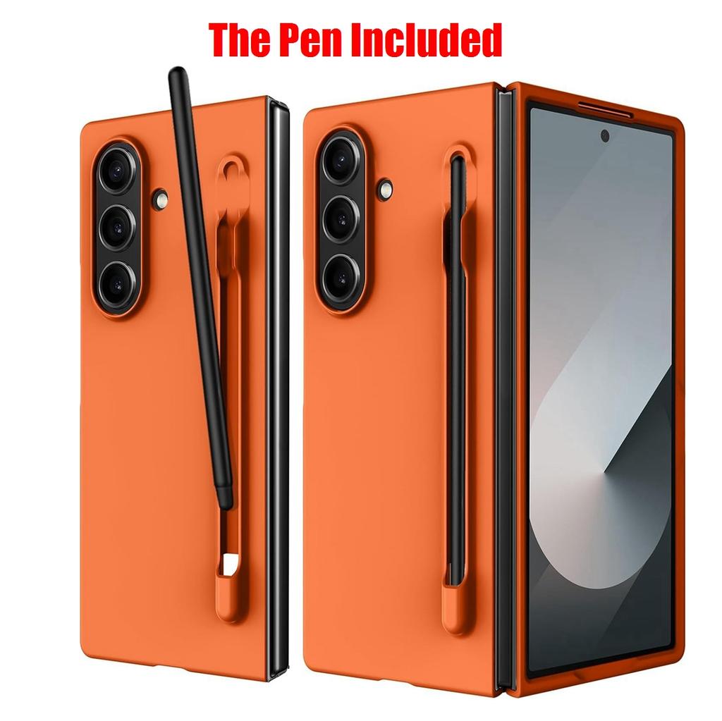 Samsung Galaxy Z Fold 7 6 5 4 3 Fold7 for Samsung Z Fold 7 6 Case with S Pen Holder and Pen Slim Matte PC Shockproof Cover