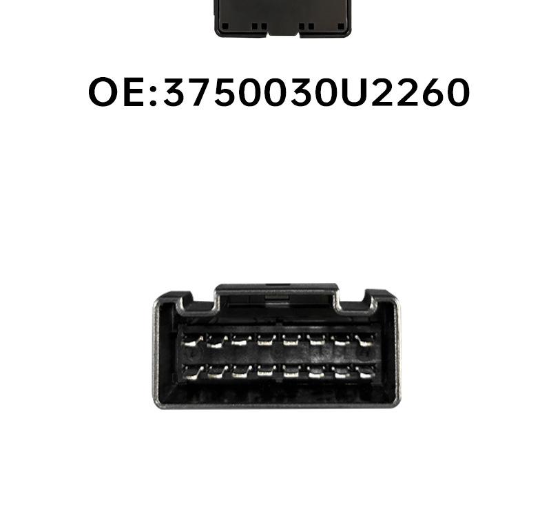 3750030U2260: Driver's Side Low-Trim Window Regulator Switch for JAC Refine S3