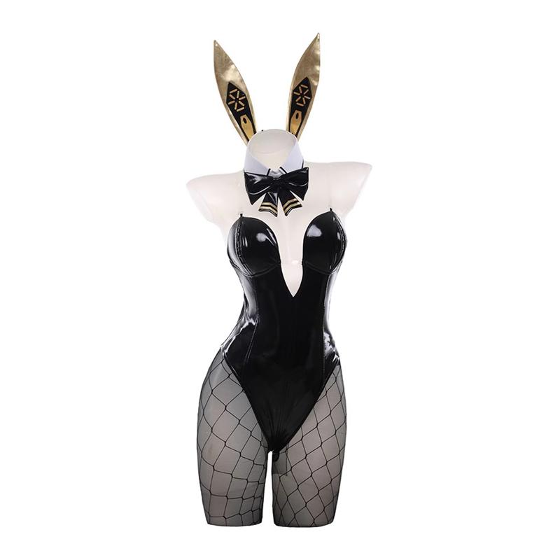 

Nikke Goddess Of Victory Костюм девушки-кролика Блан Нуар Костюм кролика Женский Сексуальный Косплей Костюм Белые и Черные Комбинезоны XL