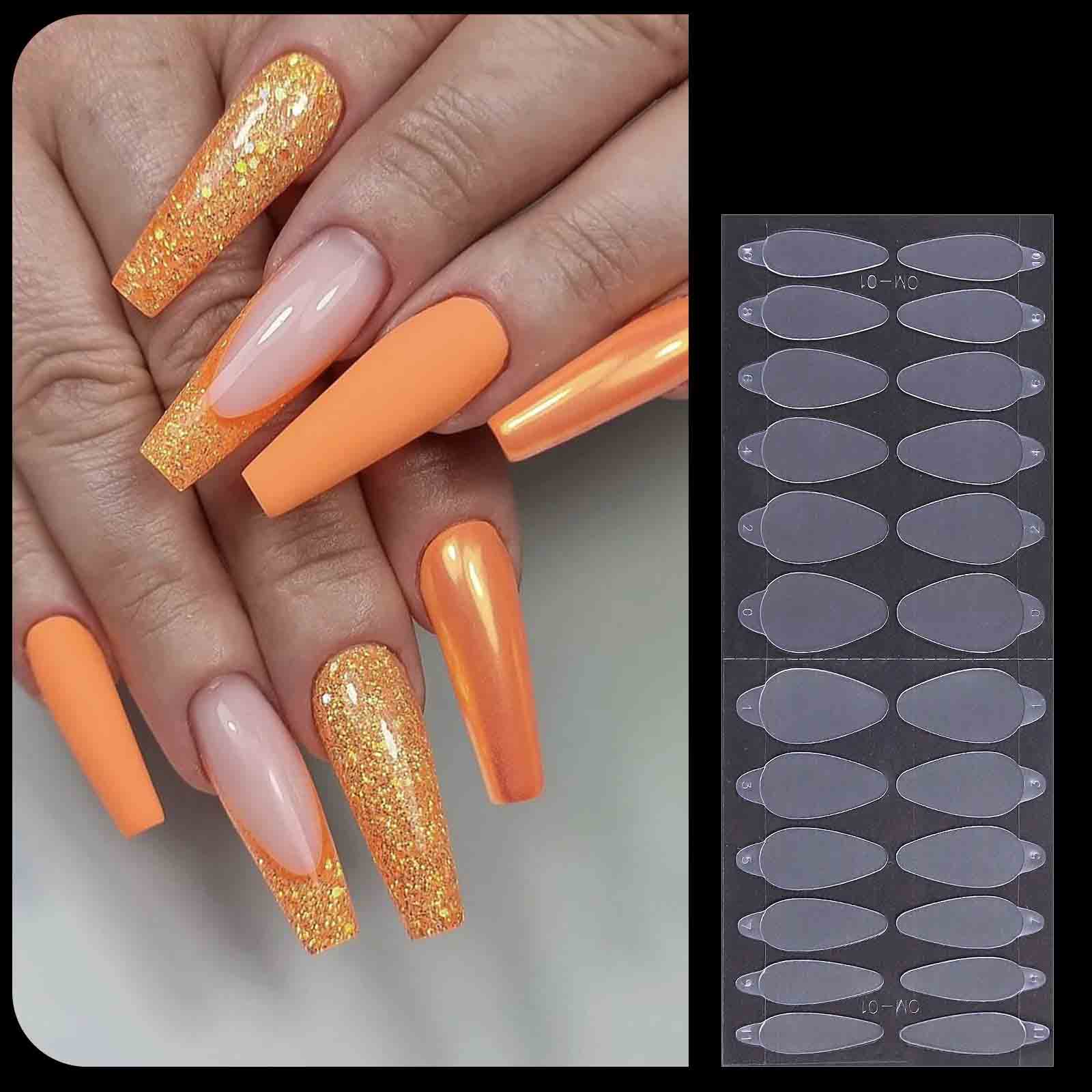 

Двойные формы для ногтей, накладные наконечники для наращивания гелем, быстрое наращивание, направляющие для французских линий, силиконовая подушечка, форма для ногтей, многоразовые маникюрные инструменты