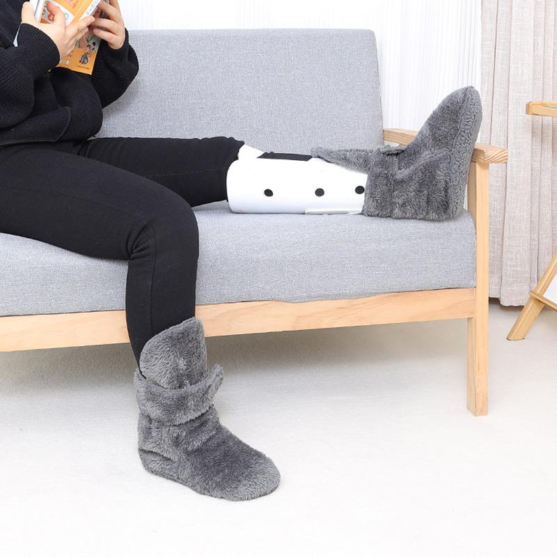 Winter Ankle Warmers Cold Socks Fractured Gypsum Socks For Middle-aged And Elderly People Indoor Home Warm Floor Socks
