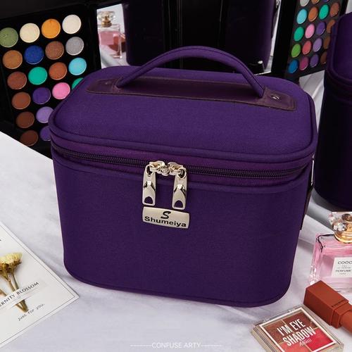 Portable Professional Makeup Case Large Capacity, Waterproof Travel Cosmetic Organizer With Lock