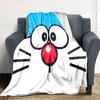 Doraemon Flannel Blanket, High quality Comfortable for All Seasons, Home Decor, Warmth and Comfort