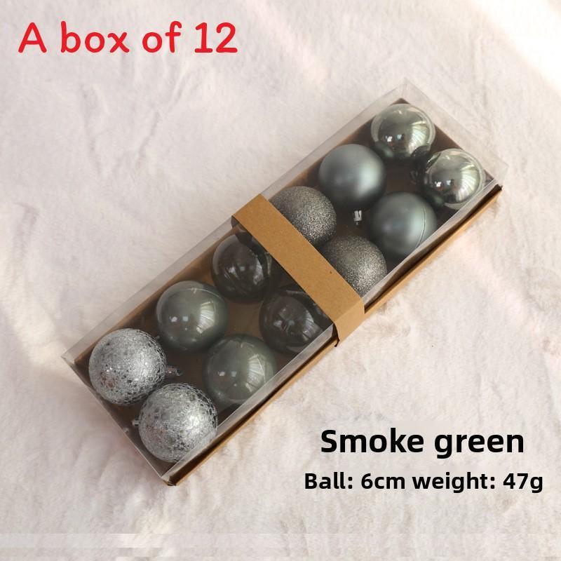 

Pendants Christmas Decorations Atmosphere Ball For Family Scene Arrangement Smoke Blue 6cm
