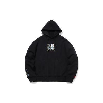 Paris Fashion Week Lotus Bundle Pattern Hoodie Men Hoodie Black AWDQ625-1