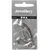 Key Hook - Creotime - 30 X 15 Mm - Silver - Metal - 2 Pieces