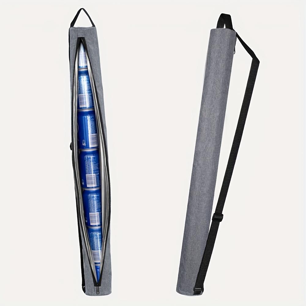 

Golf Cooler Bag, Outdoor Refrigerator, Beverage Insulated Refrigerated Ice Bag, Can Hold 7 Cans, Space-Saving Design сірий