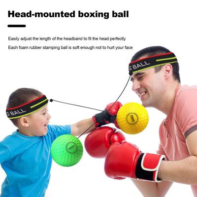 Boxball-Set mit Stirnband, verstellbar, leicht, tragbar, Schlaggeschwindigkeit, Boxball, Hand-Auge-Koordination, Trainingshilfe