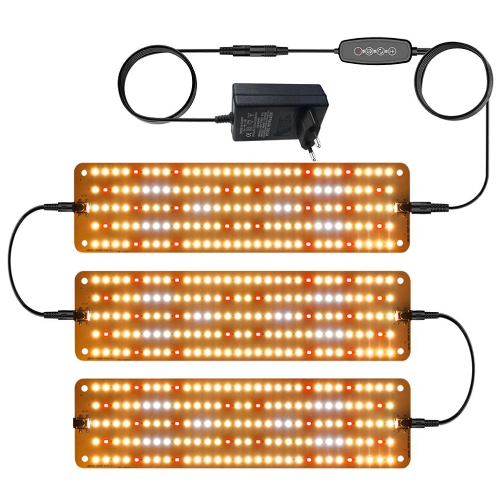 12V 3-Panel Plant Growing Light Plant Shelf Seedling Growth Fill Light,EU Plug