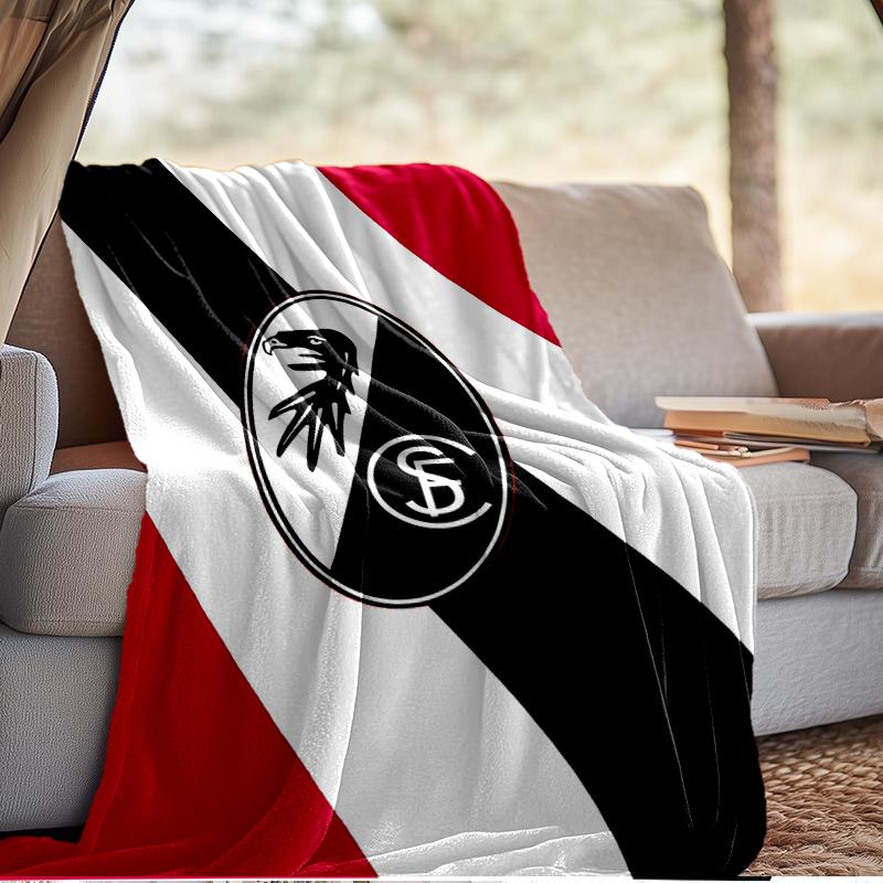 Adler Symbol Frei-burg Fußballdecke Leicht Ideal Bettdecke Perfekt für Reisen, Wohnzimmer, Büros, Sofas, Fan Weihnachtsgeschenk