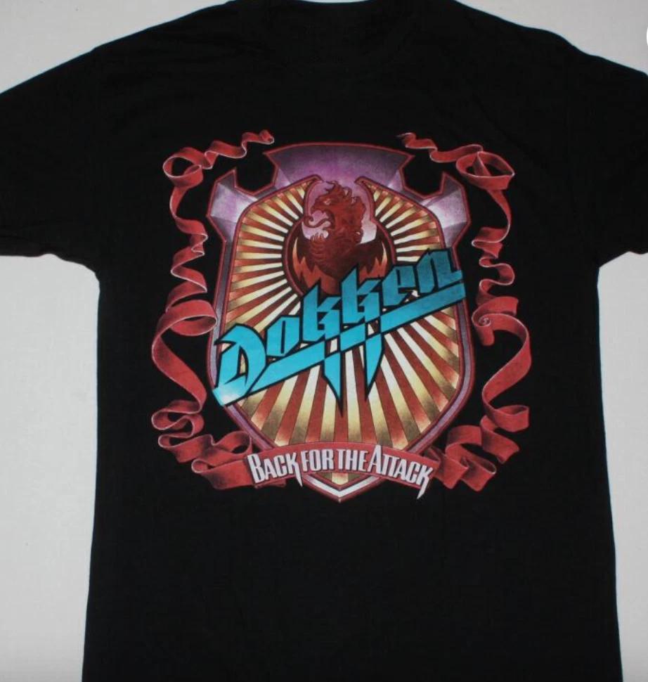 Men s and Women s T-shirts DOKKEN BACK FOR THE ATTACK Black Men S-5XL Cotton S