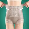 Calcinha de seda gelo de verão para mulheres cintura alta moldar calcinha pós-parto barriga controle quadril elevador calcinha corpo shaper calças