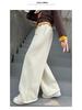 Girls' 2025 Wide-Leg Sweatpants with Velvet - Winter/Spring Sports Style