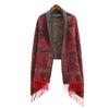 High-End Red Angora & Imitation Cashmere Ethnic Style Scarf Shawl