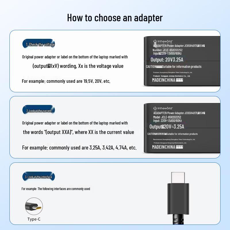 Jichuan 65W Typ-C Laptop-Netzteil für Dell