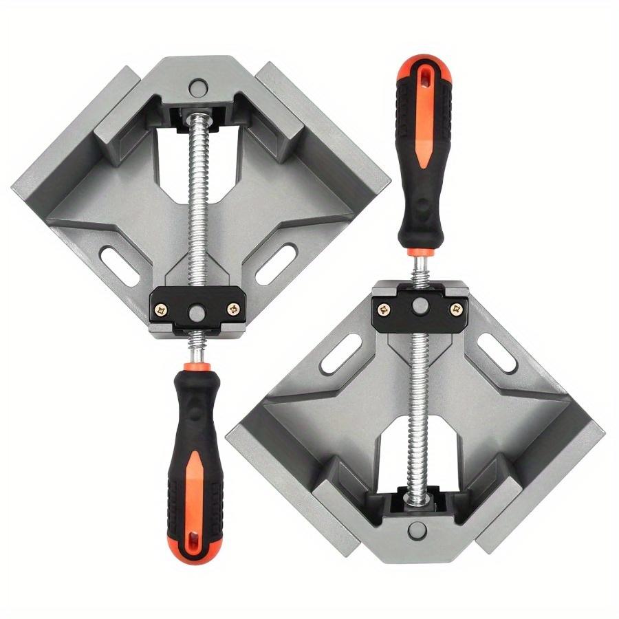 

1Pc Corner Clamp 90 Degree Right Angle Clamps Woodworking Corner Clamps with Adjustable Aluminum Alloy Swing Jaw