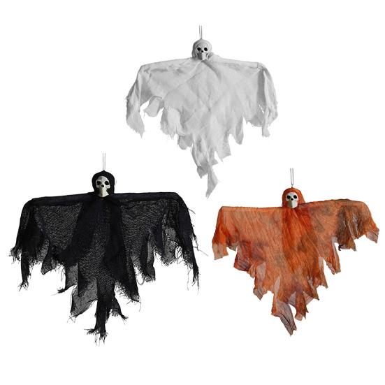 Halloweenská závěsná dekorace ducha Strašidelný létající duch lebky pro rekvizitu strašidelného domu Vnitřní Venkovní Veranda Dvůr Dekorace na strom