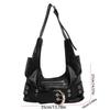 Metal Stud Rivet Shoulder Bag Punk Style Sweet Cool Y2k Underarm Bag Spicy Girl Retro American Style Underarm Bag Lady