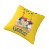 Custom Luxury Pikachus Anime Game Cushion Cover Polyester Cartoon Manga Pillow Case