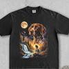 German Shorthaired Pointer Howling Moon Retro Shirt, Hunting Dog Forest Waterfall Tee, Nature Lover Gift, Outdoor Vintage Adventure T Shirt