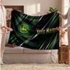 John Deere Flanelldecke, Personalisierter Text mit Namen, Weiche Überwurfdecke, Heimdekoration, Geschenk