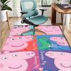 Peppa Pig Pattern Rug, Indoor/Outdoor Mat, for Picnic, Gameroom, Bedroom, Office, Living Room, Home Decor Carpet, Birthday Gift