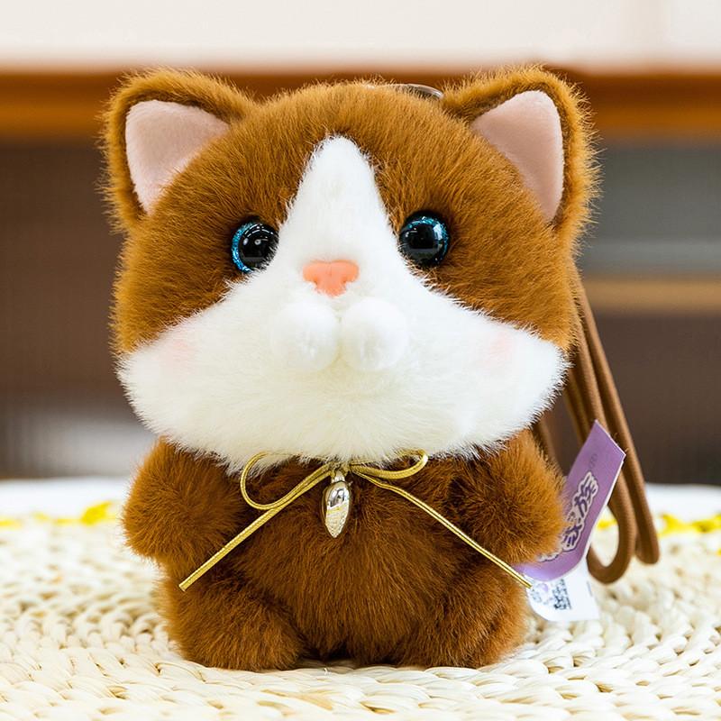 Cat Cute Little Keychain With Butterfly Bow Love Heart Pendant Decor For Gifts