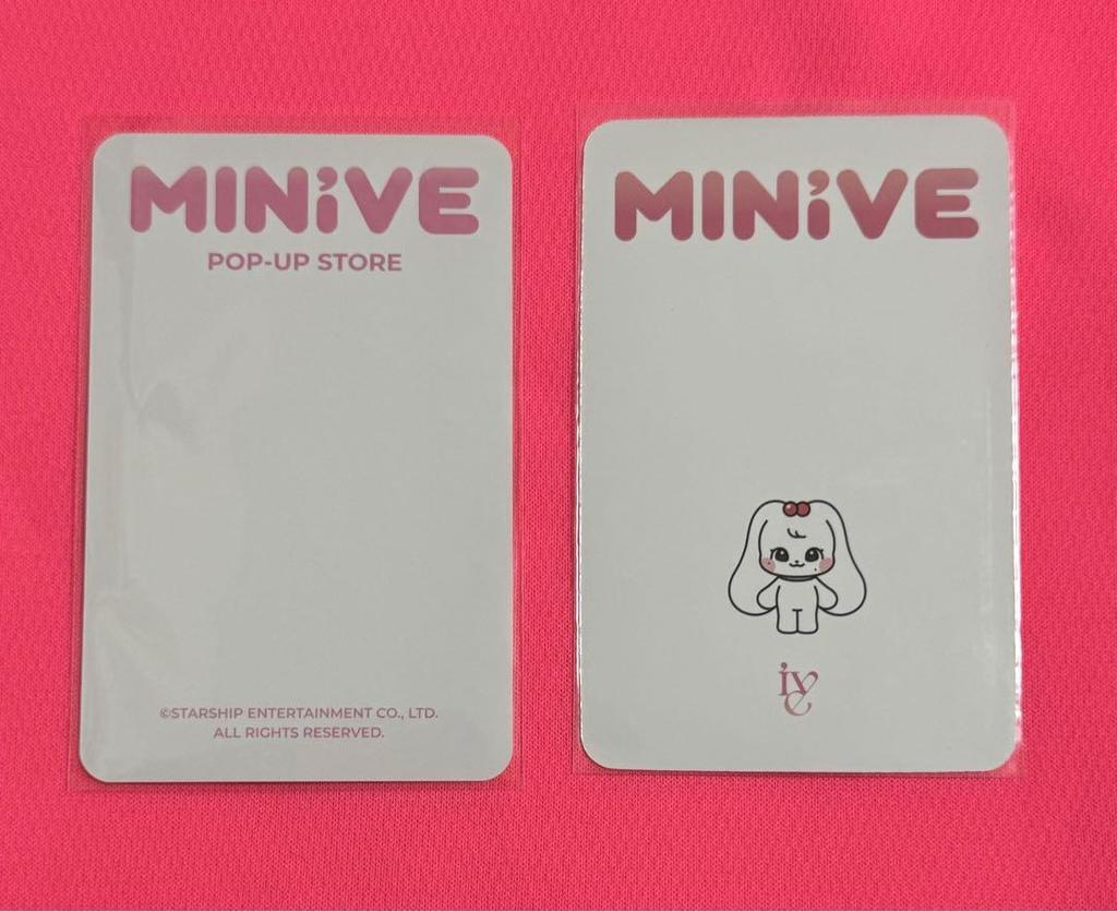 [USED] ive wonyoung minive pop up trading card scratch cherry