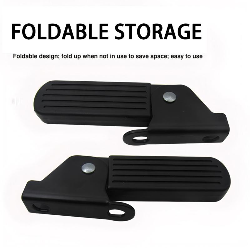 Foldable Electric Bike Pedals Space Saving Electric Moped Front Pedals For Electric Bike Accessories Easy Installation