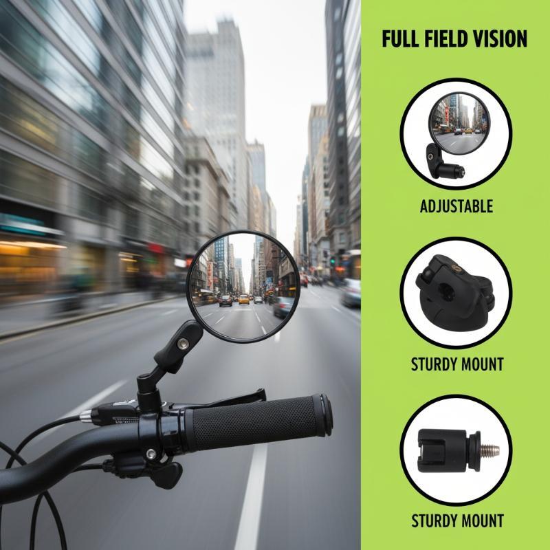 {MAX-66} 1/2 Pcs Rearview Handlebar Mirrors Rotatable For Mountain Road Bike Motorcycle Bendable Hose Adjustable Rearview Mirror