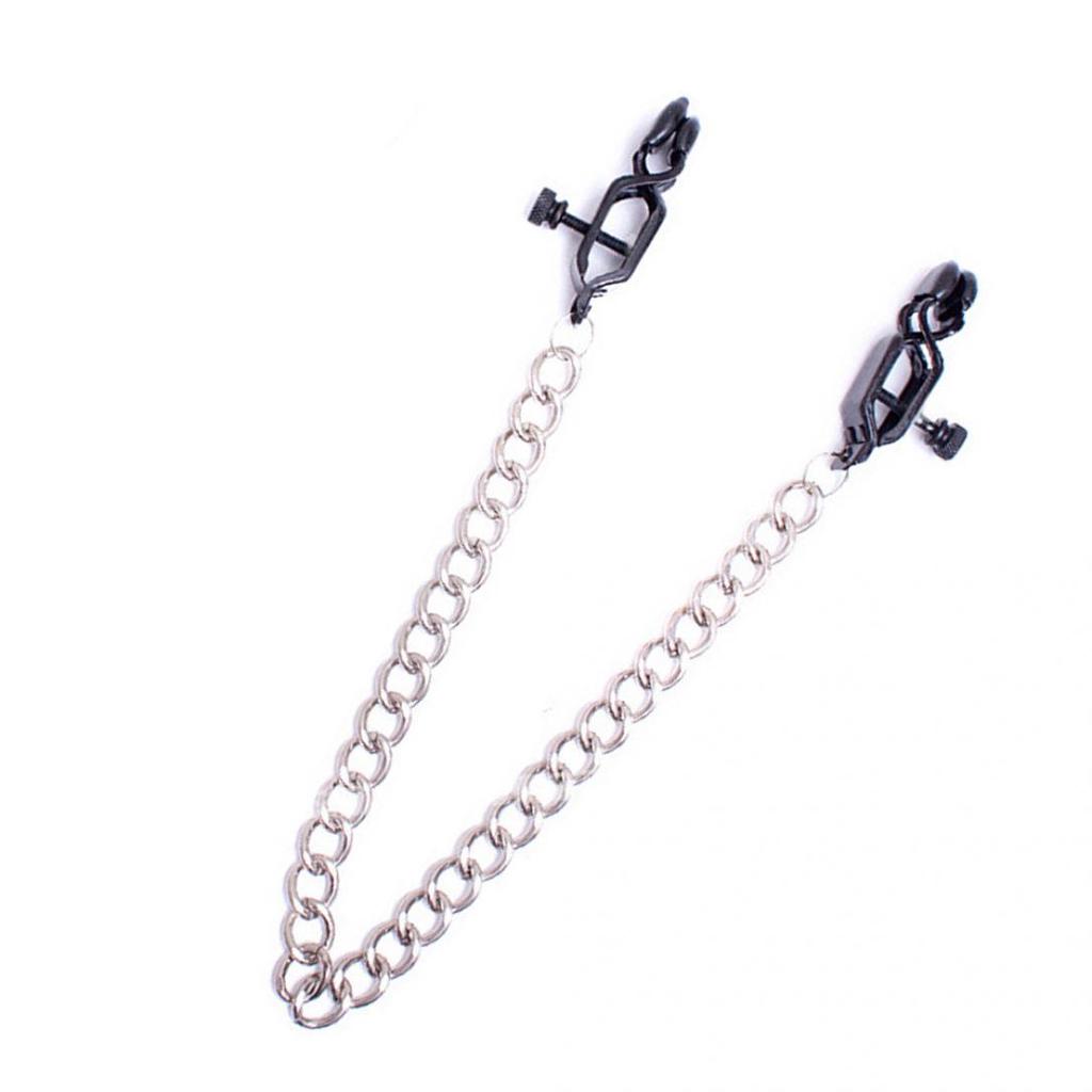 Nová kovová spona na bradavky Brest Labia klipy s řetízkem Flirtování pro dospělé Hra Sexy hračky Tambov