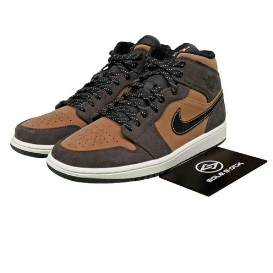 

Air Jordan 1 Mid SE Dark Chocolate Mid-top Men s Retro Sneakers DC7294-200 EU 44 шоколадний/коричневий