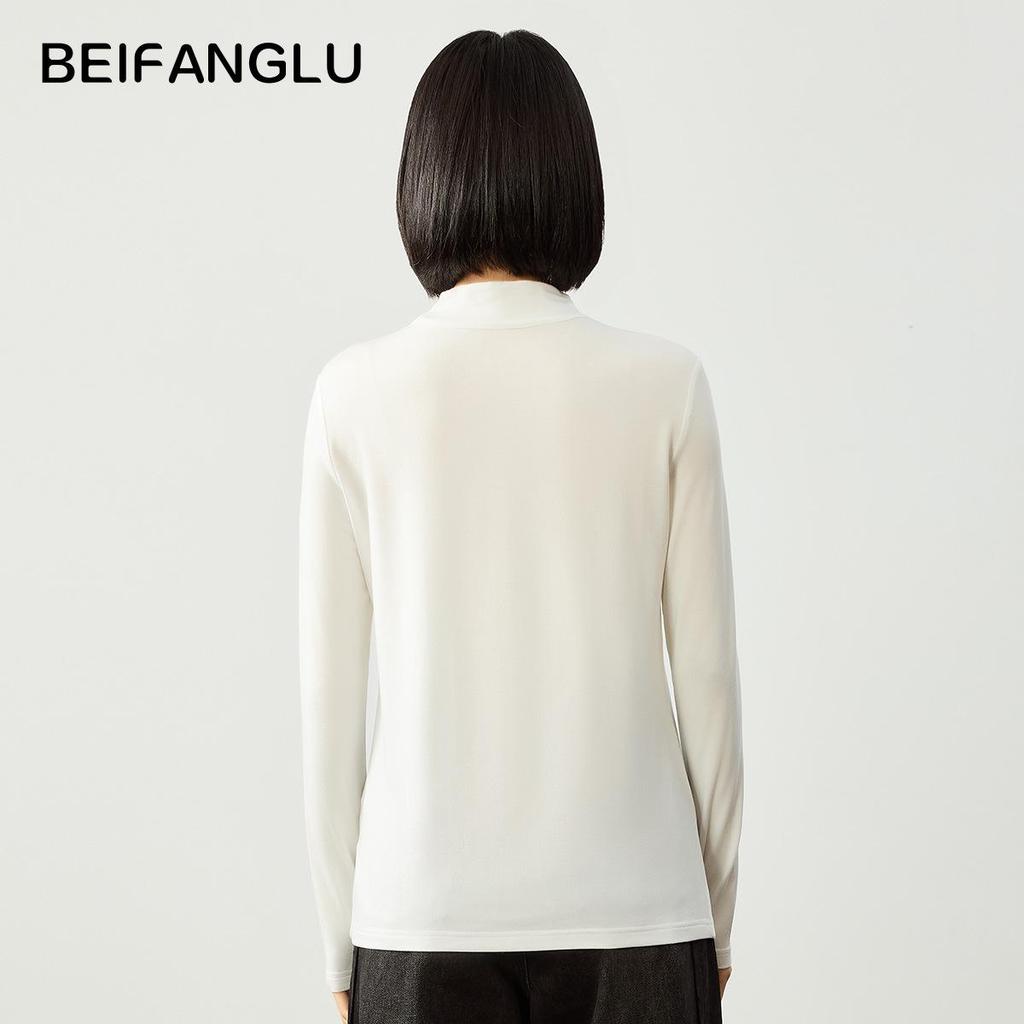 Northern Deer Women's Soft Base Layer Shirt - Autumn/Winter Half-High Collar, Skin-Friendly, Comfortable, New Style (M96D0232).