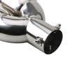 1Pc Universal Car Exhaust Muffler Tip Round Stainless Steel Car Tail Rear Chrome Round Exhaust Pipe Tail Muffler Tip Pipe Silver